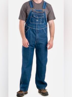 Men’s Denim Overalls Carpenter Workwear Utility Size 40 x 30